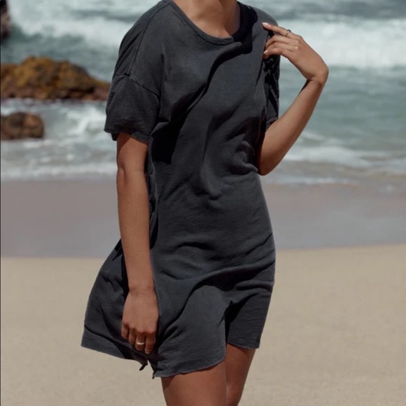 Z Supply Dresses & Skirts - Z SUPPLY Black 100% Cotton Slub Tee Shirt Dress
